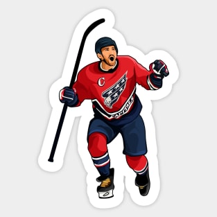 Alex Ovechkin Ice Hockey Get Score Sticker